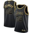 Magic Johnson Los Angeles Lakers White Gold & Black Gold Jersey - All Stitched