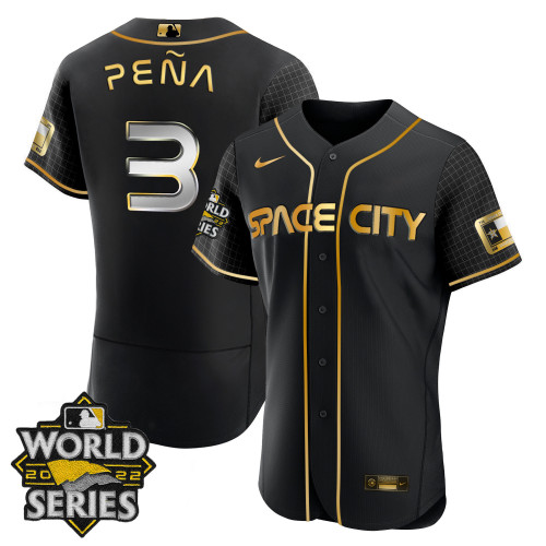 Women's Houston Astros Space City Gold 2022 World Series Jersey – All Stitched