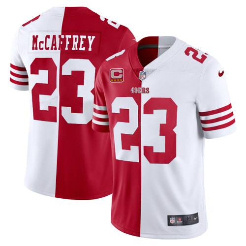 Youth's Christian McCaffrey San Francisco 49ers Gold & Split Jersey - All Stitched