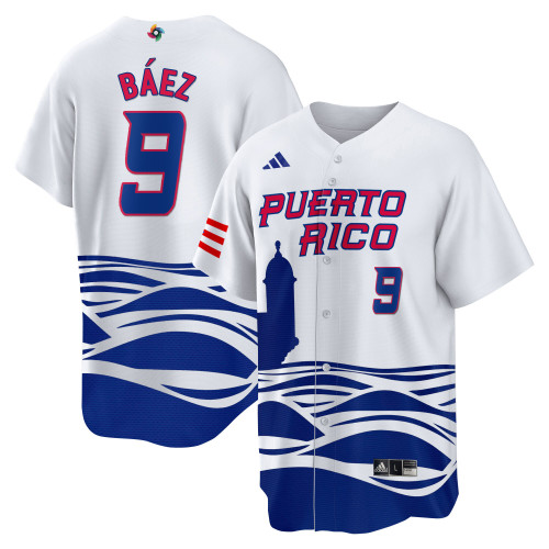 Youth's Puerto Rico 2023 World Baseball Classic Cool Base Jersey - All Stitched