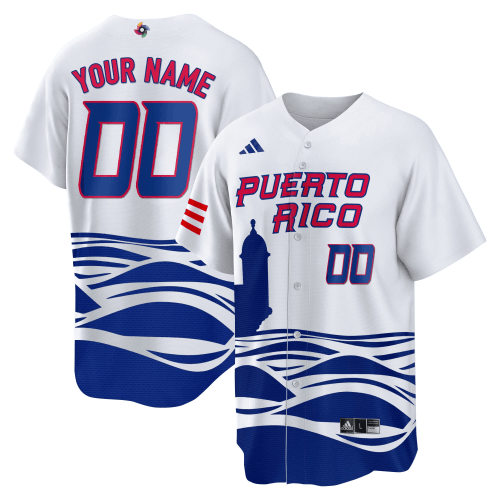 Puerto Rico 2023 World Baseball Custom Jersey - All Stitched