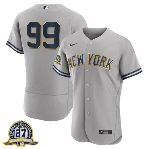 New York Yankees Aaron Judge 27 Championships Patch Jersey - All Stitched