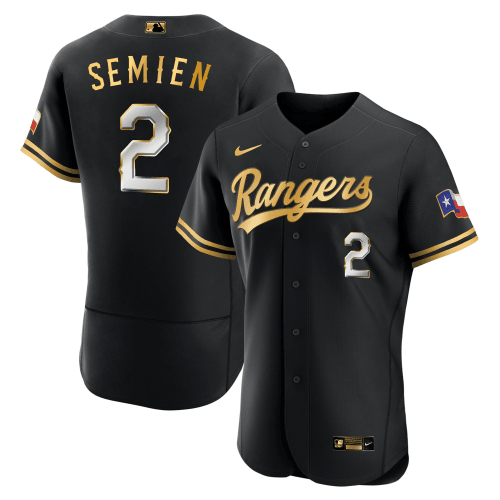 Men's Texas Rangers 2023 Gold Jersey - All Stitched