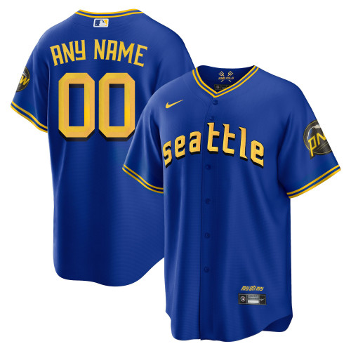 Seattle Mariners 2023 City Connect Edition Custom Jersey - All Stitched