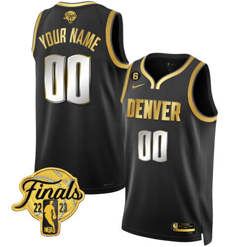 Denver Nuggets 2023 Finals Patch Collection Custom Jersey - All Stitched