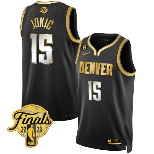 Men's Denver Nuggets 2023 Finals Patch Collection Jersey - All Stitched