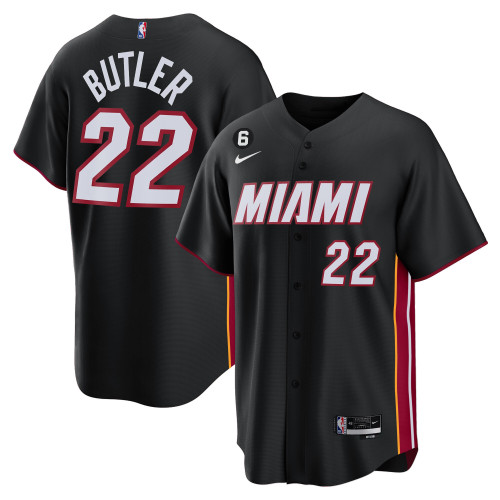 Miami Heat Baseball Jersey - All Stitched