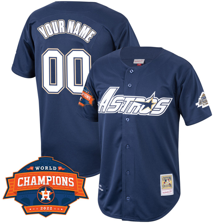 Houston Astros Mitchell & Ness Cooperstown 2022 Champions Limited Custom Name and Number Player Jersey - All Stitched