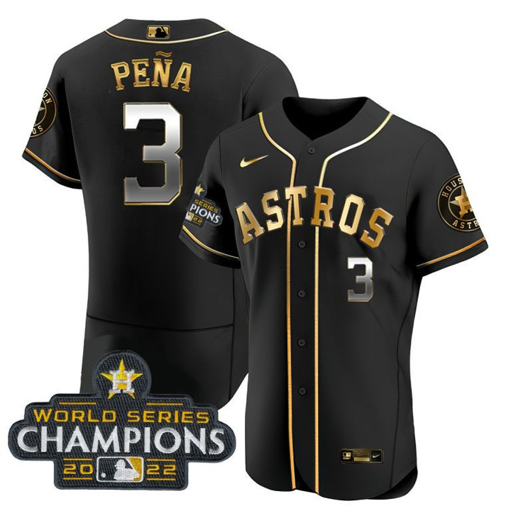 Men's Houston Astros 2022 World Series Champions Player Jersey - All Stitched