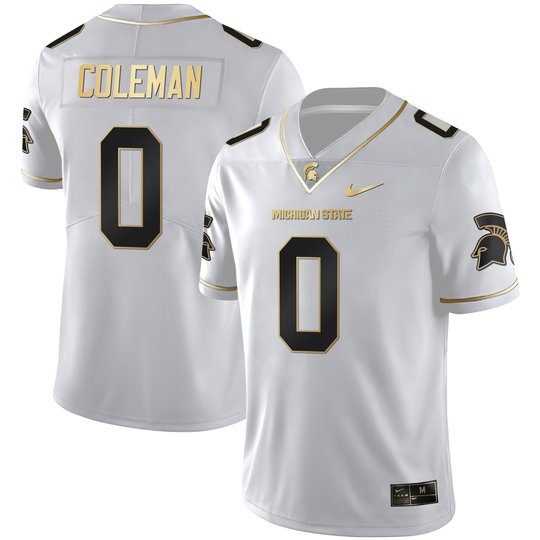 Men's Spartans Black Limited & Gold Vapor Jersey - All Stitched