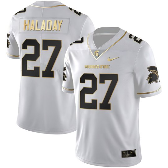 Men's Spartans Black Limited & Gold Vapor Jersey - All Stitched