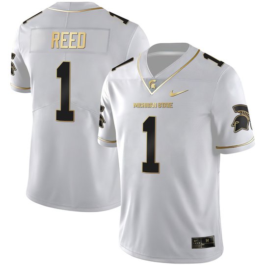 Men's Spartans Black Limited & Gold Vapor Jersey - All Stitched