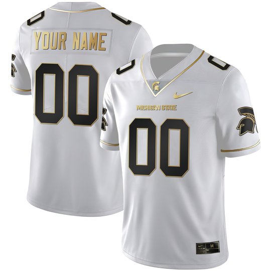 Michigan State Spartans Custom Name & Number Jersey - All Stitched