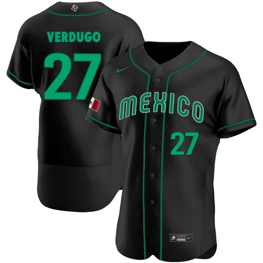 Men's Mexico 2023 World Baseball Flex Base Jersey - All Stitched