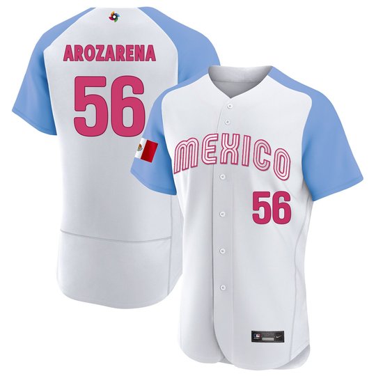 Men's Mexico 2023 World Baseball Flex Base Jersey - All Stitched