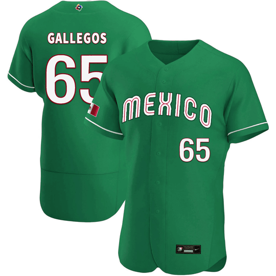 Men's Mexico 2023 World Baseball Flex Base Jersey - All Stitched