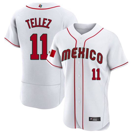 Men's Mexico 2023 World Baseball Flex Base Jersey - All Stitched