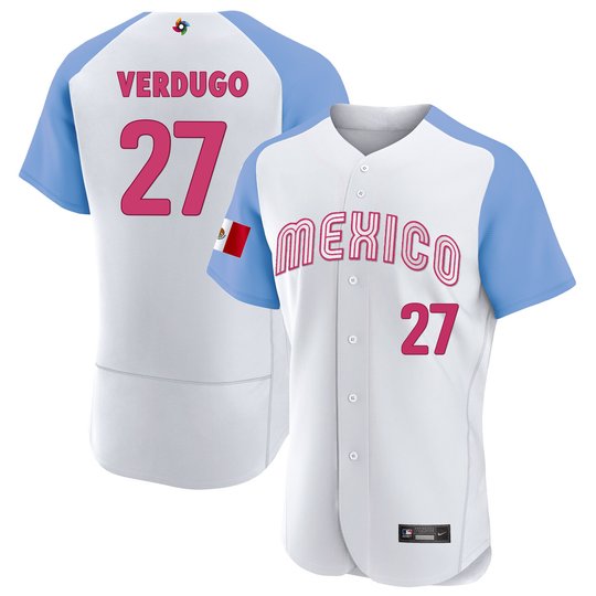Men's Mexico 2023 World Baseball Flex Base Jersey - All Stitched