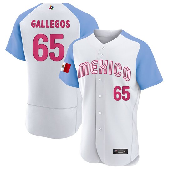 Youth's Mexico 2023 World Baseball Flex Base Jersey - All Stitched