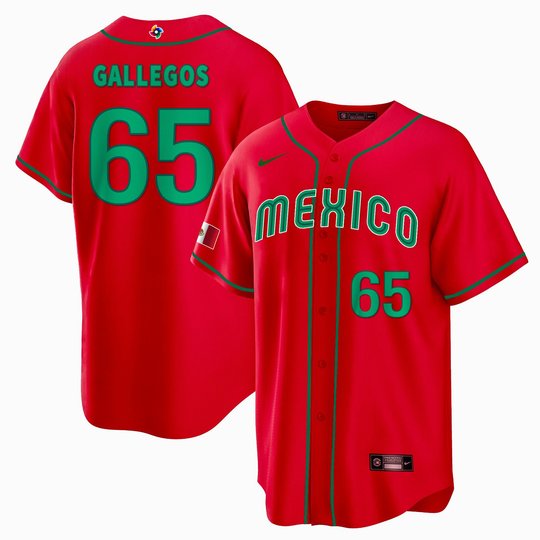 Youth's Mexico 2023 World Baseball Cool Base Jersey - All Stitched