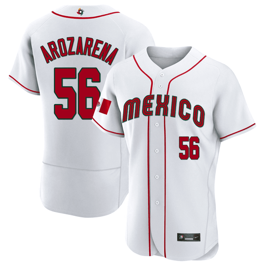 Youth's Mexico 2023 World Baseball Flex Base Jersey - All Stitched