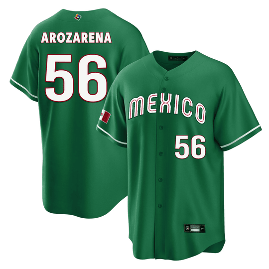 Youth's Mexico 2023 World Baseball Cool Base Jersey - All Stitched