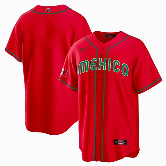 Youth's Mexico 2023 World Baseball Cool Base Jersey - All Stitched