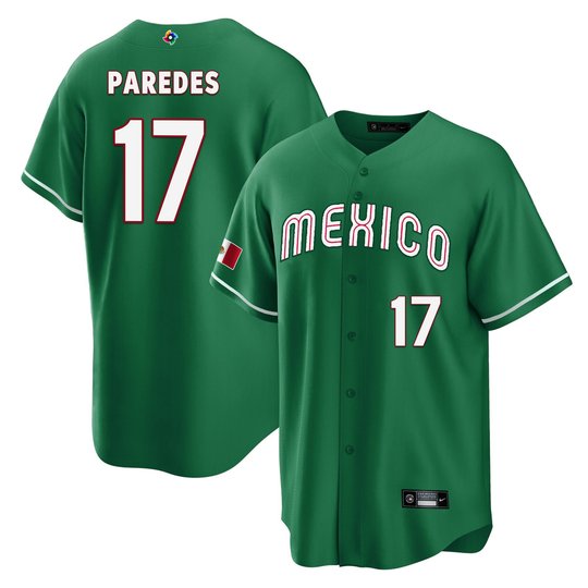 Youth's Mexico 2023 World Baseball Cool Base Jersey - All Stitched