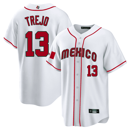 Youth's Mexico 2023 World Baseball Cool Base Jersey - All Stitched