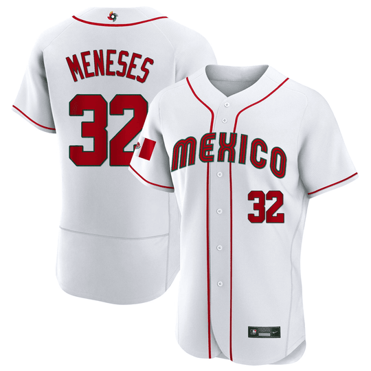 Youth's Mexico 2023 World Baseball Flex Base Jersey - All Stitched