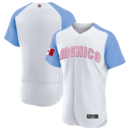 Youth's Mexico 2023 World Baseball Flex Base Jersey - All Stitched