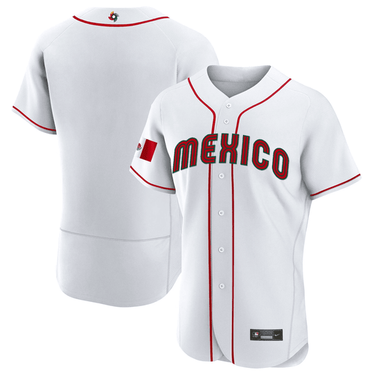 Youth's Mexico 2023 World Baseball Flex Base Jersey - All Stitched