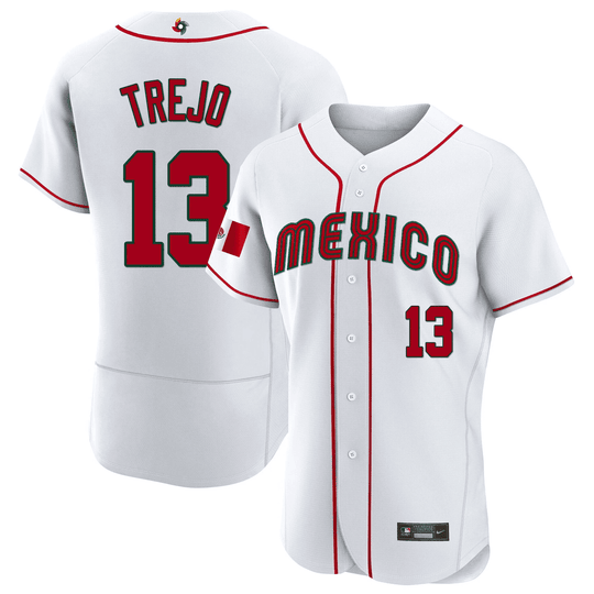 Youth's Mexico 2023 World Baseball Flex Base Jersey - All Stitched