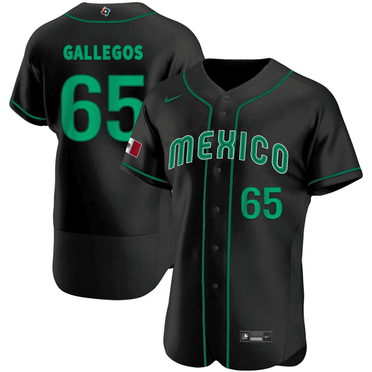 Youth's Mexico 2023 World Baseball Flex Base Jersey - All Stitched