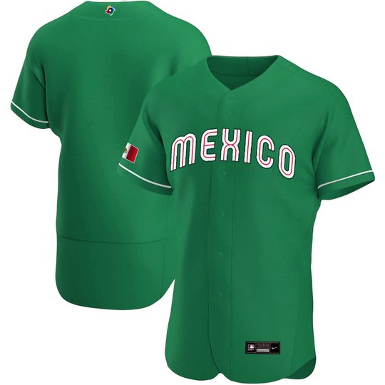 Youth's Mexico 2023 World Baseball Flex Base Jersey - All Stitched