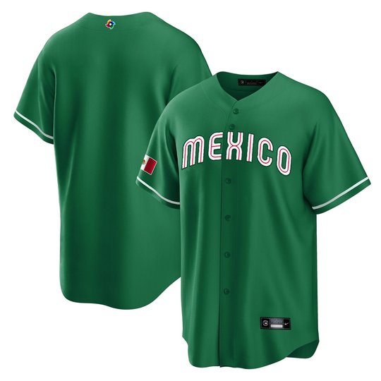 Youth's Mexico 2023 World Baseball Cool Base Jersey - All Stitched