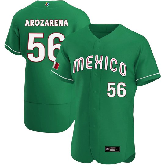 Youth's Mexico 2023 World Baseball Flex Base Jersey - All Stitched