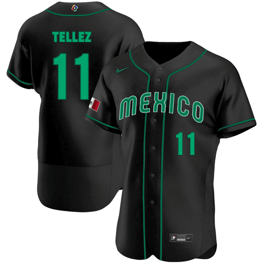 Youth's Mexico 2023 World Baseball Flex Base Jersey - All Stitched