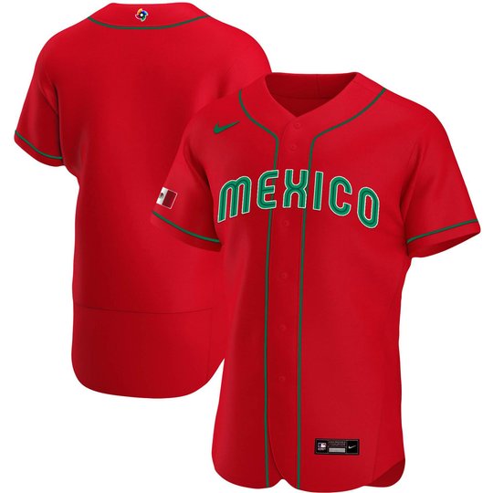 Youth's Mexico 2023 World Baseball Flex Base Jersey - All Stitched