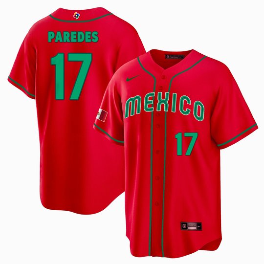 Youth's Mexico 2023 World Baseball Cool Base Jersey - All Stitched