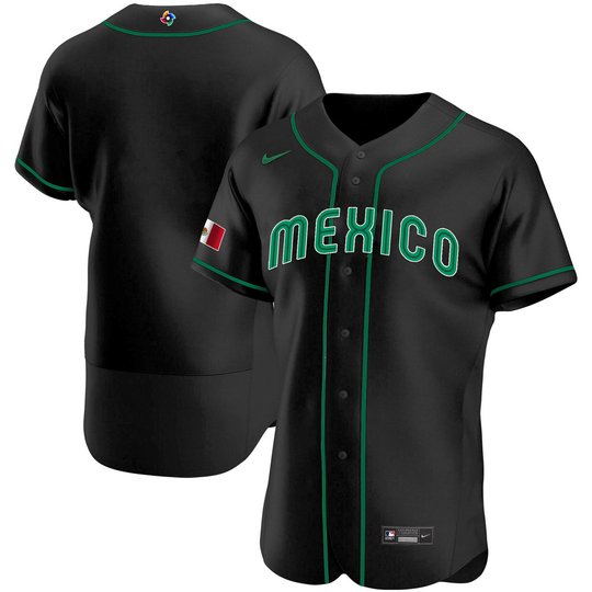 Men's Mexico 2023 World Baseball Flex Base Flag Jersey - All Stitched