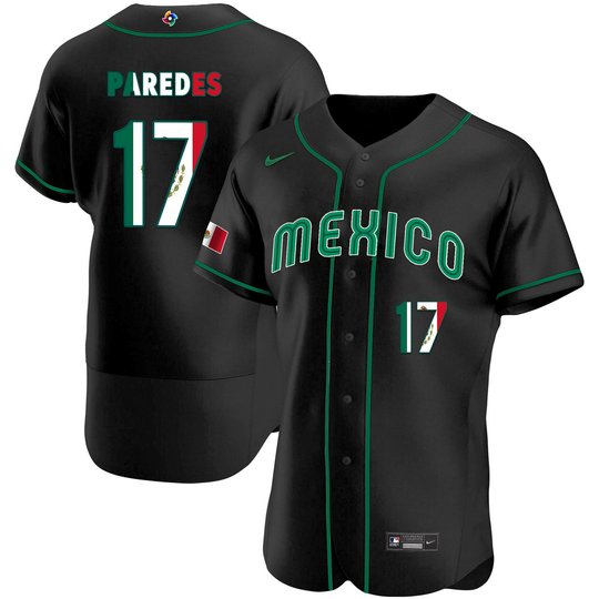 Men's Mexico 2023 World Baseball Flex Base Flag Jersey - All Stitched