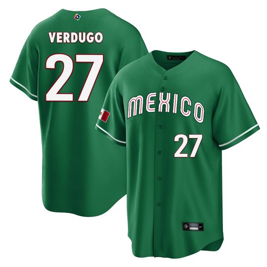 Men's Mexico 2023 World Baseball Cool Base Jersey - All Stitched