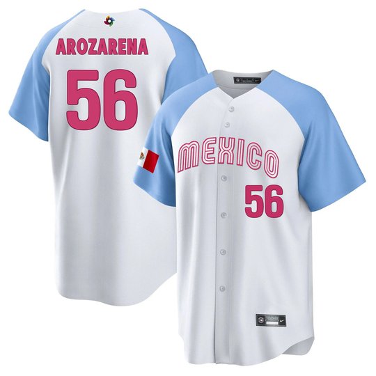 Men's Mexico 2023 World Baseball Cool Base Jersey - All Stitched