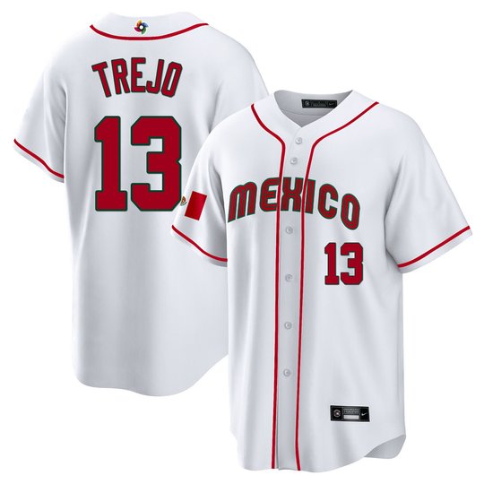 Men's Mexico 2023 World Baseball Cool Base Jersey - All Stitched