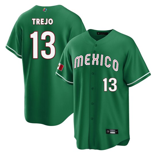 Men's Mexico 2023 World Baseball Cool Base Jersey - All Stitched
