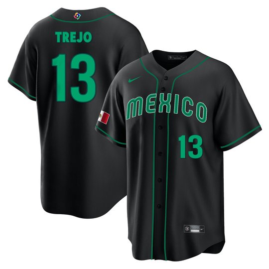 Men's Mexico 2023 World Baseball Cool Base Jersey - All Stitched