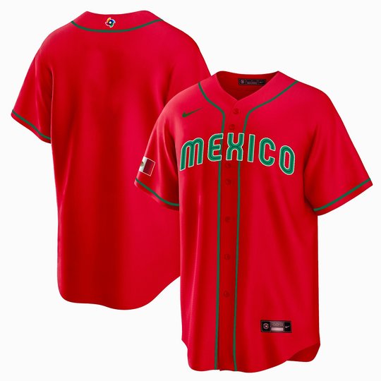 Men's Mexico 2023 World Baseball Cool Base Jersey - All Stitched