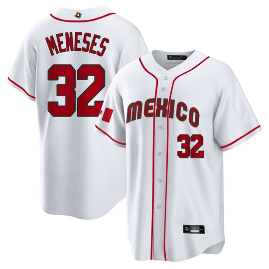 Men's Mexico 2023 World Baseball Cool Base Jersey - All Stitched