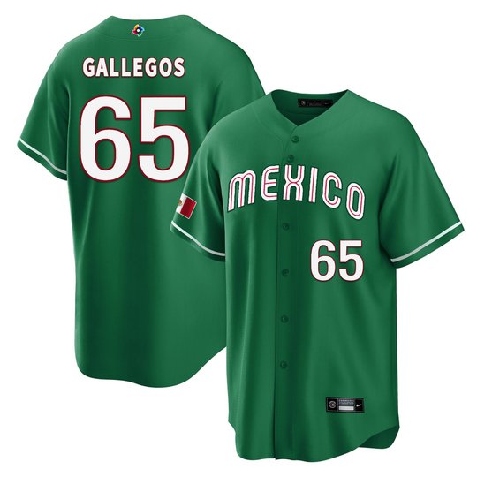 Men's Mexico 2023 World Baseball Cool Base Jersey - All Stitched